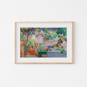 Póster En la terraza de Sainte-Maxime   Henri Lebasque