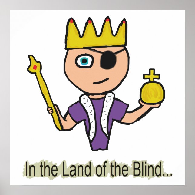 Póster En La Tierra De Los Ciegos (Frente)