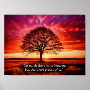 Póster "En la tierra no hay cielos, sino trozos