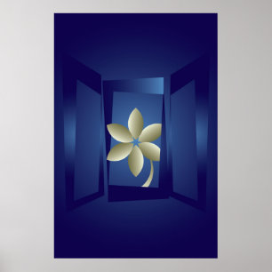 Póster en la ventana