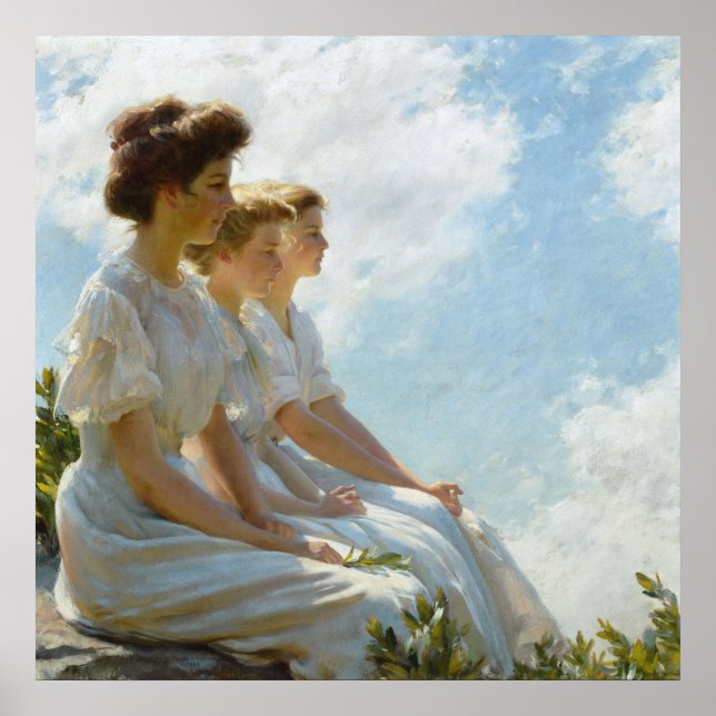 Póster En las alturas de Charles Courtney Curran (Frente)