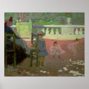 Póster En los jardines de Luxemburgo