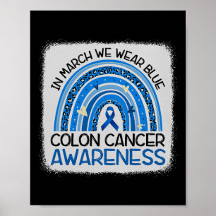 Póster En marzo, mes de sensibilización sobre el cáncer d