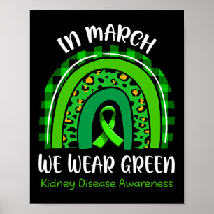 Póster En Marzo Se Usa Conciencia Sobre La Enfermedad Ren