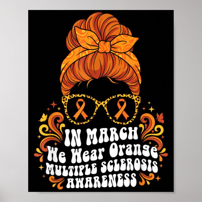 Póster en marzo usamos naranja EM Esclerosis Múltiple (Frente)