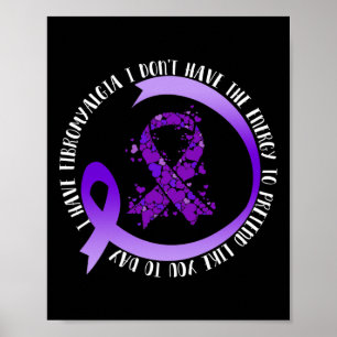 Póster En mayo tengo fibromialgia no tengo la energía