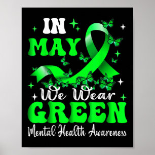 Póster En Mayo Usamos Un Mes Verde De Concienciación En S