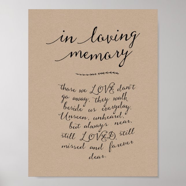 Póster En memoria amorosa, funeral, kraft ruso (Frente)