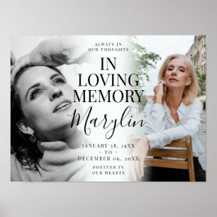 Póster En Memoria Amorosa Memorial Antes y Después Foto