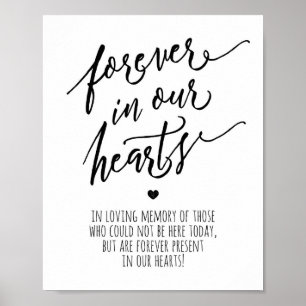 Póster En memoria amorosa - por siempre en nuestro corazó