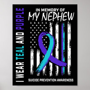 Póster En Memoria De La Prevención De Conciencia Sobre El