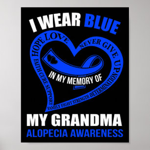 Póster En memoria de mi abuela ALOPECIA CONCIENCIA