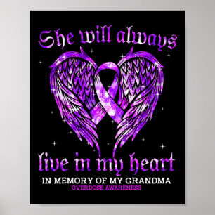 Póster En Memoria De Mi Abuela Sobredosificación Ángel W