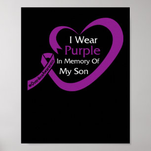 Póster En Memoria De Mi Hijo Sobredosificación Conciencia