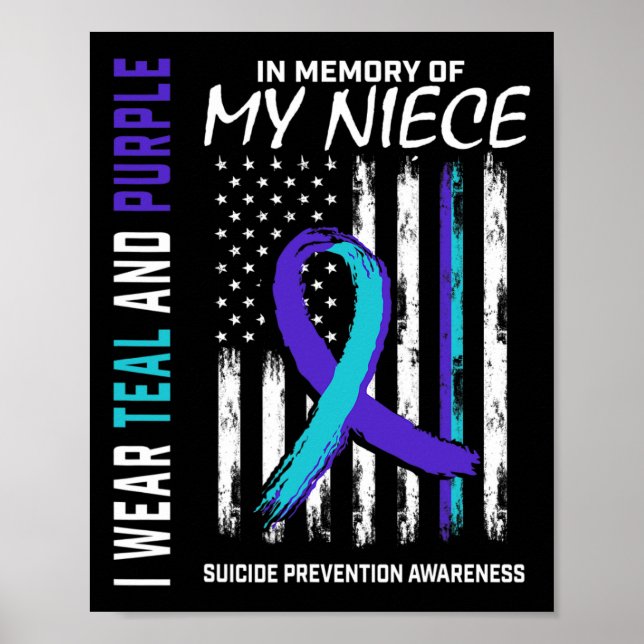 Póster En Memoria De Mi Niña Prevención De Concienciación (Frente)