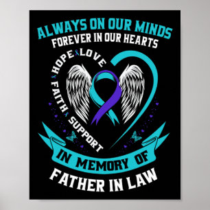 Póster En Memoria De Mi Padre En La Ley Concienciación Su