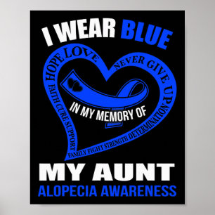 Póster En memoria de mi tía ALOPECIA AWARENESS