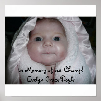 Póster ¡En memoria de nuestro Campeón! Evelyn Grace D...