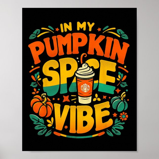 Póster En mi calabaza Spice Vibe Halloween (Frente)