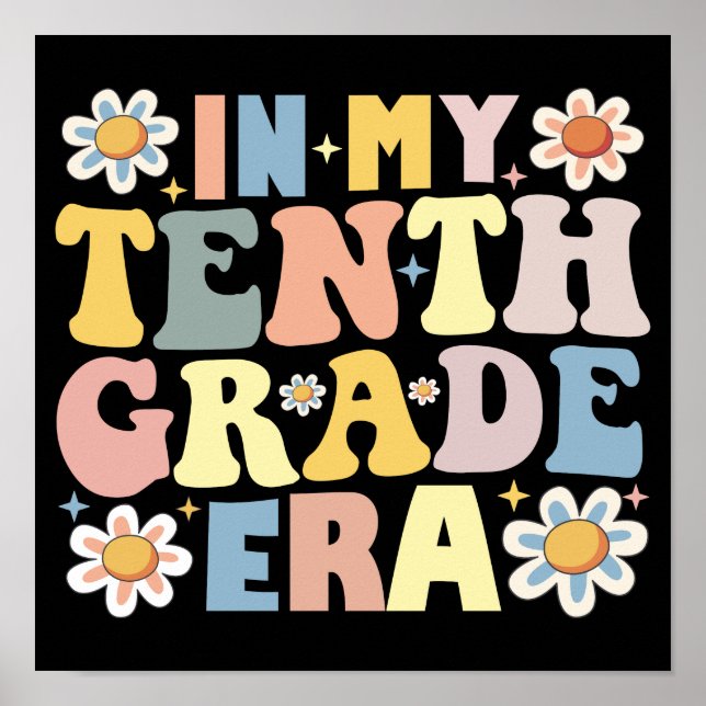 Póster En mi décima era de grado (Frente)
