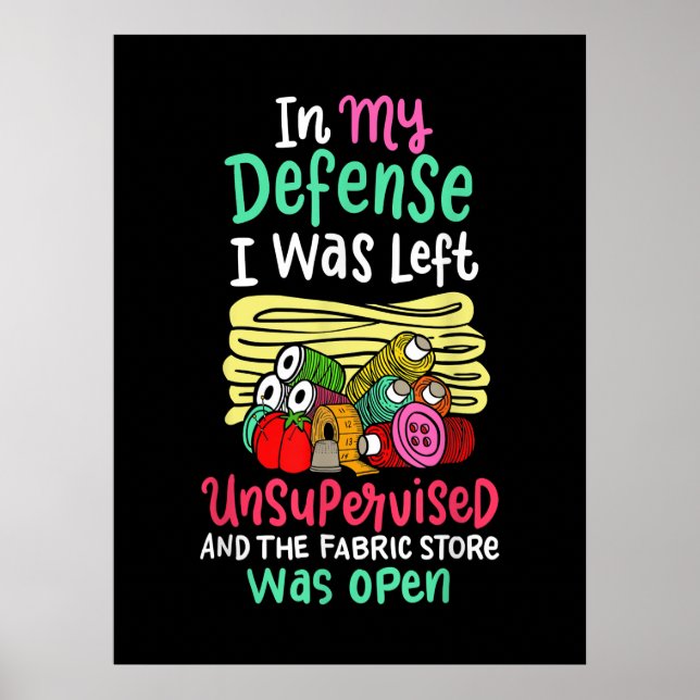 Póster En Mi Defensa Me Dejaron Sin Supervisión (Frente)