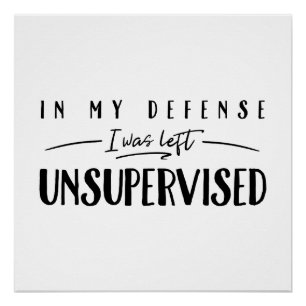 Póster En Mi Defensa Me Dejé La Tipografía Sin Supervisió