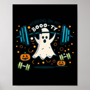 Póster En mi divertido entrenamiento fantasma en Hallowee