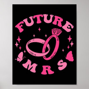 Póster En mi época de compromiso Groovy Bride Bachelorett