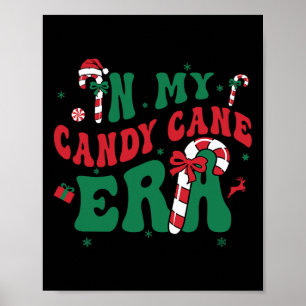 Póster En Mi Era de Caramelo Navideño Groovy Chicos de Na