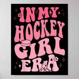 Póster En Mi Era De Chica De Hockey Retro Día De Juego