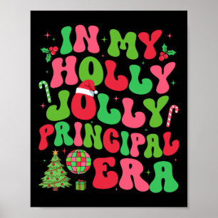 Póster En Mi Era de Director Holly Xmas Jolly Navideño