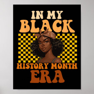 Póster En Mi Era Del Mes De La Historia Negra Retro Histo