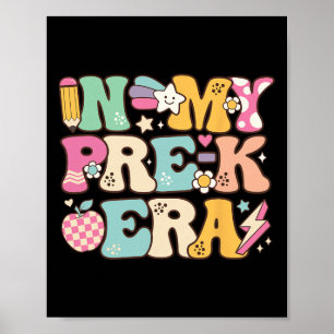 Póster En Mi Era Pre-k Chica Ck A La Escuela Lindo Preesc