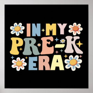 Póster En mi era pre-K, de vuelta a la escuela