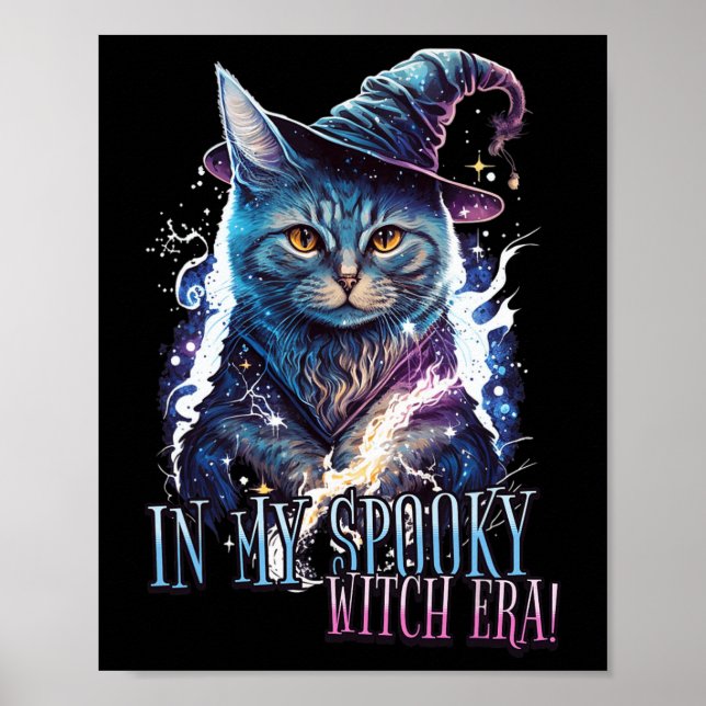 Póster En mi espantosa época de brujas, disfraz de gato d (Frente)