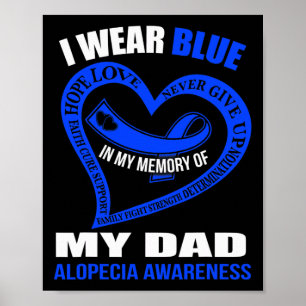 Póster En mi memoria de mi padre ALOPECIA AWARENESS