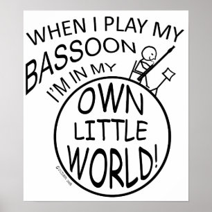 Póster En mi propio pequeño Bassoon del mundo