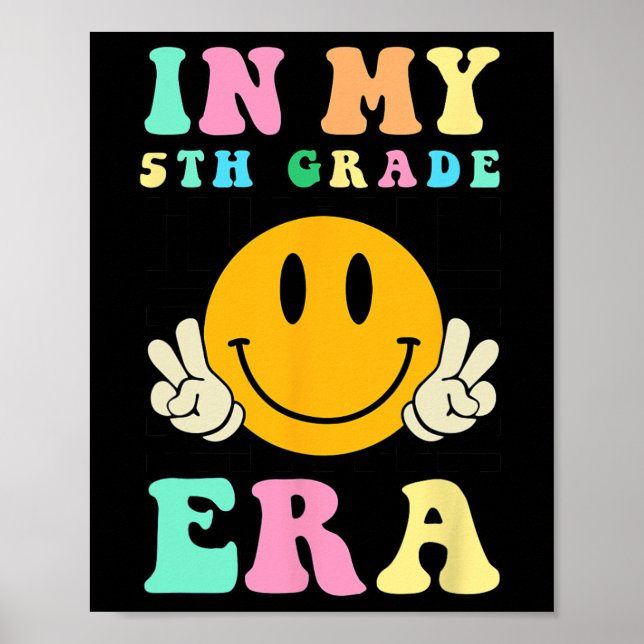 Póster En mi quinto grado de vuelta a la escuela (Frente)