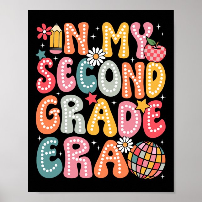 Póster En mi segundo grado, profesor de segundo grado (Frente)