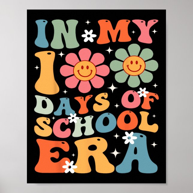 Póster En Mis 100 Días De Enseñanza 100 Días (Frente)