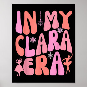 Póster En mis pijamas navideñas de la era de Clara Holida