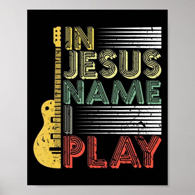 Póster En nombre de Jesús toco guitarra a los amantes de  (Frente)