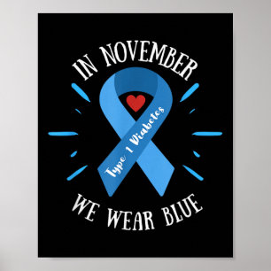 Póster En noviembre llevamos azul, Conciencia de la diabe