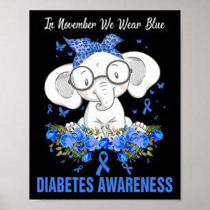 Póster En Noviembre Usamos Awarene De La Diabetes De Elef