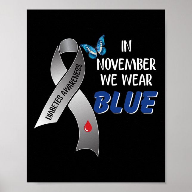 Póster En Noviembre Usamos Cinta De Concienciación Sobre  (Frente)