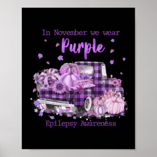 Póster En Noviembre Usamos Conciencia De Epilepsia De Cam