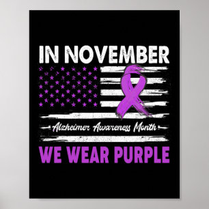 Póster En Noviembre Usamos Conciencia De Heimerheimer Púr