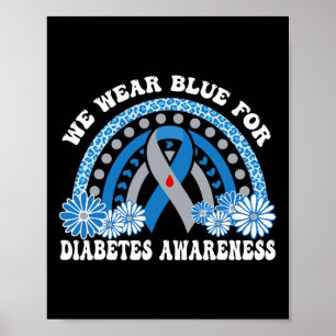 Póster En Noviembre, Usamos Conciencia Sobre La Diabetes