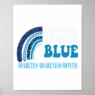 Póster En Noviembre, Usamos Conciencia Sobre La Diabetes 
