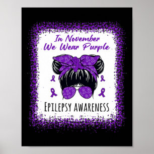 Póster En Noviembre Usamos La Epilepsia De Bun, Desordena